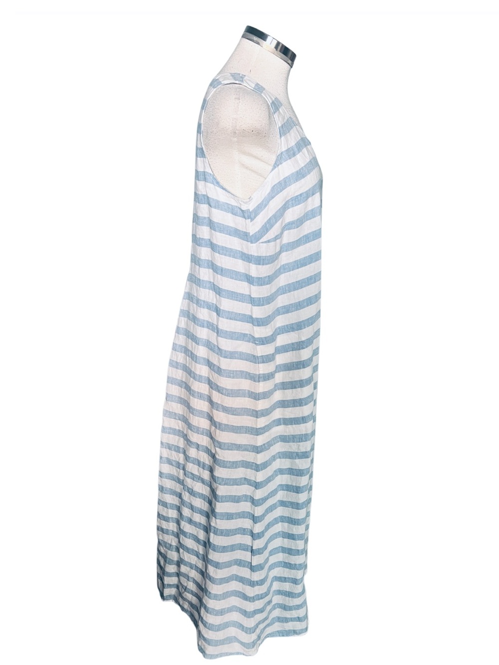 J.Jill Striped Love Linen Maxi Tank Dress. Size Medium - Picture 7 of 9